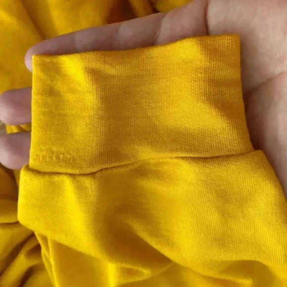 🆕Rae Mode Comfy Yellow Doble Stripe Long Sleeve Tunic M 🆕 - Picture 6 of 9